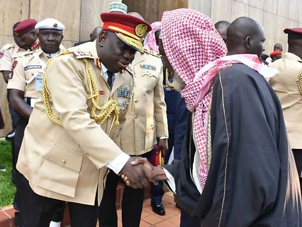 Moment FRSC Boss Arrived Juma'at Services For Independence Day Celebration - autojosh 