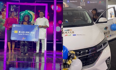 BBNaija All-Stars Winner, Ilebaye Receive Keys To Innoson IVM G5T SUV, ₦120M Cash Cheque (Photos) - autojosh