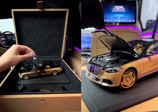 A Peek Inside The 1/18 Scale Replica Of $500,000 Mercedes-Maybach S-Class By Virgil Abloh - autojosh 