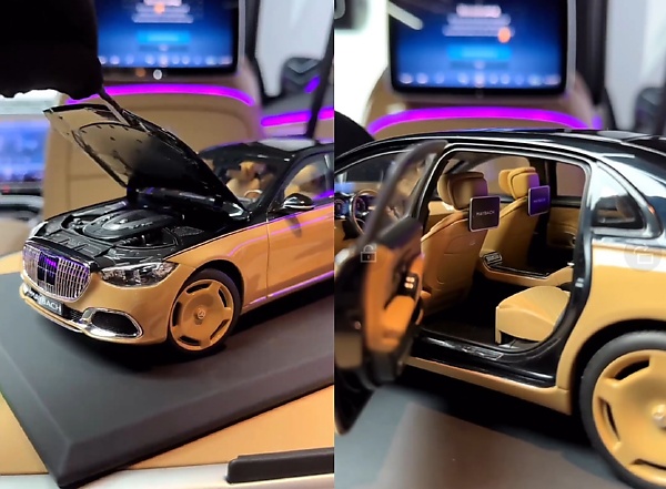 A Peek Inside The 1/18 Scale Replica Of $500,000 Mercedes-Maybach S-Class By Virgil Abloh - autojosh 
