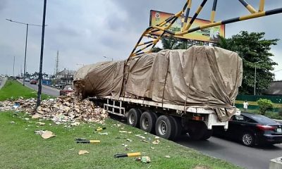 Again, Newly Installed Truck Barrier At Dorman-Long Bridge Damage, Driver Arrested - autojosh