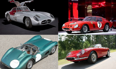 These Are 10 Most Expensive Cars Ever Sold At Auction - Featuring 7 Ferraris, 2 Mercedes And 1 Aston Martin - autojosh