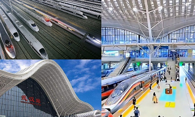Check Out China's Wuhan Railway Station That Handles 138 High-speed Bullet Trains Per Day - autojosh