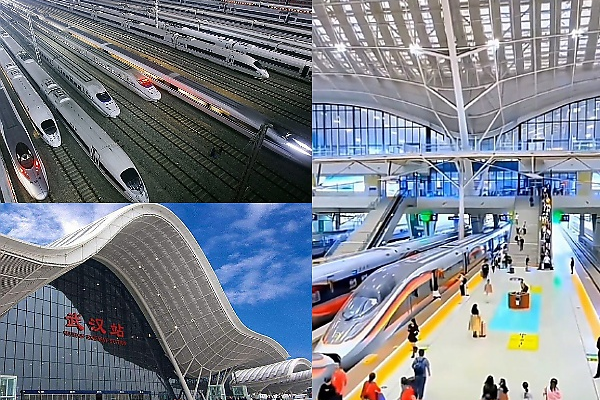 Check Out China's Wuhan Railway Station That Handles 138 High-speed Bullet Trains Per Day - autojosh