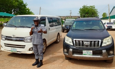 Kwara Customs Arrest 2 Using Identical Number Plates To Smuggle Stolen Vehicles From Lagos - autojosh
