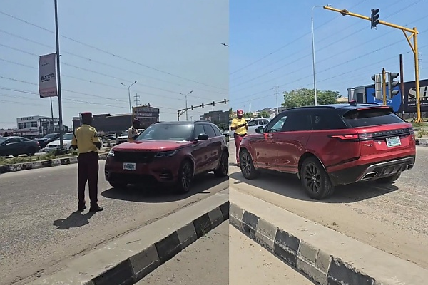 Moment LASTMA Arrest A Range Rover Driving Against Traffic, Driver Risk Impoundment, Heavy Fines - autojosh