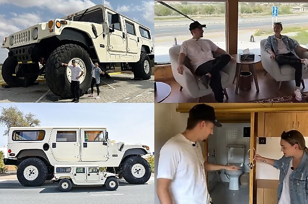 Inside Dubai Sheikh's Drivable Hummer H1 “X3” With Well-furnished Room, Toilet And Kitchen - autojosh