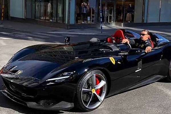 “I Own Several Ferraris”, Ibrahimovic Tells Reporter While At Las Vegas Grand Prix To Support Ferrari F1 Team - autojosh 