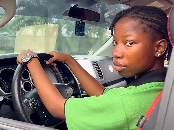 13 Year Old Child Comedienne Emanuella Takes A Toyota Tundra Truck For A Spin In Viral Video - autojosh 