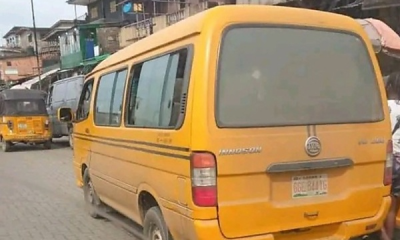 Today's Photo : Innoson-branded Commercial Bus (Yellow Danfo) Spotted In Lagos - autojosh