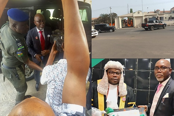 Moment Lucky Aiyedatiwa Arrives For His Swearing-in Ceremony As Ondo State Governor - autojosh