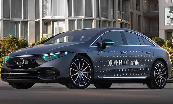 Mercedes Approved To Test Special Turquoise-colored Lights For Automated Driving In Germany - autojosh