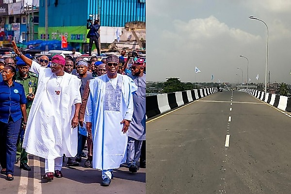 Sanwo-Olu, Kwara State Gov. AbdulRasaq Commissions Red Line Rail Ikeja Overpass Bridge - autojosh