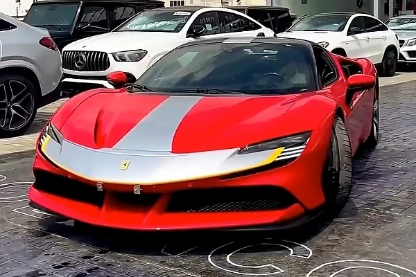 See The Unloading Of Ferrari SF90 Worth Over N1 Billion Moments After Arriving Lagos Dealership - autojosh