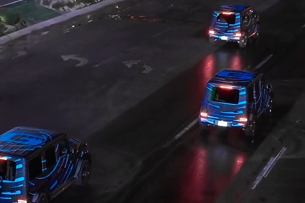 G-Turn : Watch Four Electric Mercedes G-Wagon SUVs Do 720-degree ‘Tank Turn’ - autojosh 