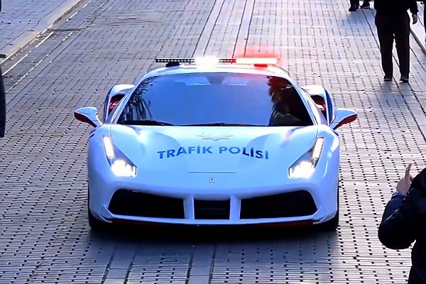Ferrari 488 Seized From Criminal Gang Begins Patrol Duties With Turkish Traffic Police - autojosh 