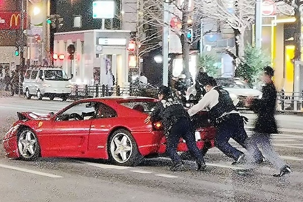 Ferrari F355 Sports Car Suffered More In Crash With Maybach In Tokyo - autojosh 