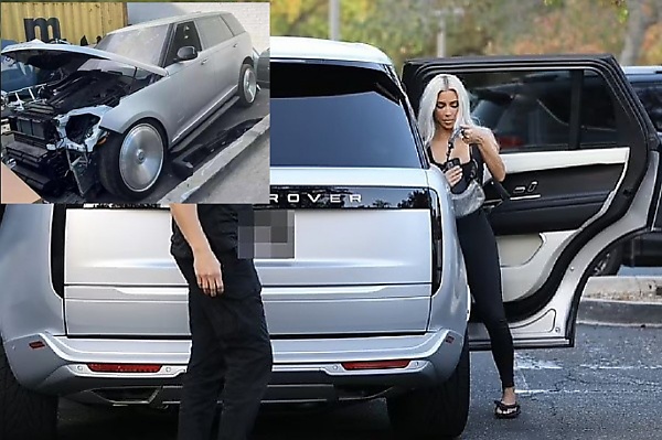 $100k : Kim Kardashian Wrecked Range Rover Is Up For Sale At A Price Of A New One - autojosh