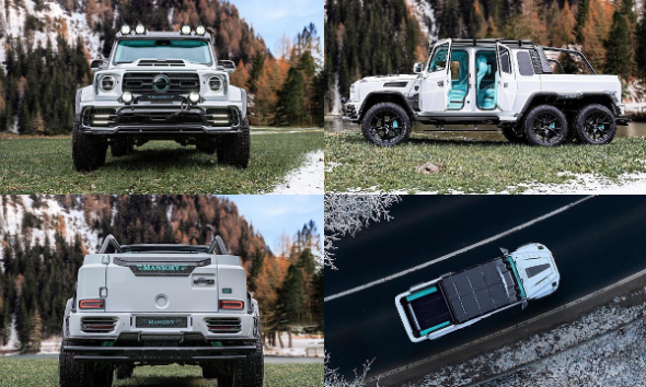 Mansory Reveals Six-wheeled “Gronos 6x6” With 900-horsepower, Rear Rolls-Royce Doors - autojosh