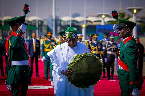 Moment Tinubu Arrived For Armed Forces Remembrance Day In An Armored Cadillac Escalade SUV - autojosh 