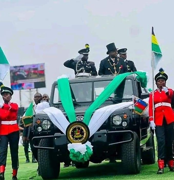 Newly Sworn-in Bayelsa State Governor Douye Diri Rides In A Parade Car Made By Innoson - autojosh 