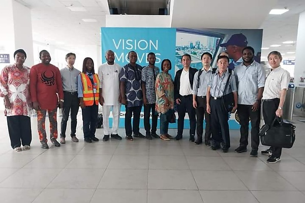 Today's Photos : Japanese Officials Rides On Blue Line Train During Their Visit To Lagos - autojosh