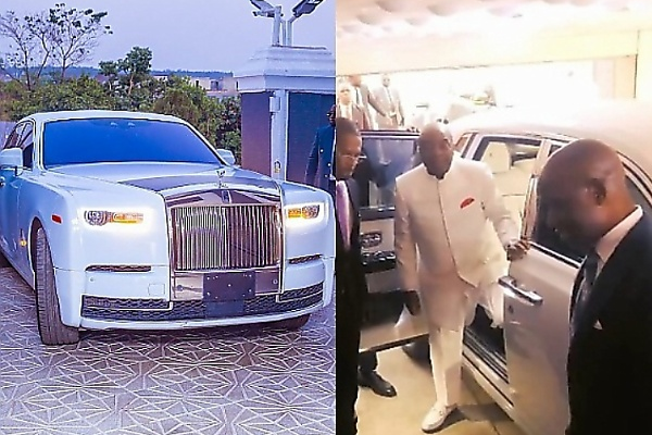 Watch : Moment Bishop Oyedepo Arrived At COZA In A Rolls-Royce Phantom 8 Worth N800 Million - autojosh