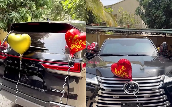 Regina Daniel Receives Lexus LX 600 Worth ₦500m As A Valentine's Day Gift From Her Husband - autojosh 