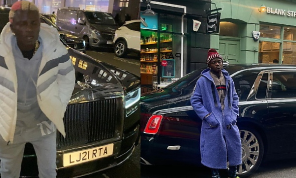 Today's Photos : Singer Portable Poses With Rolls-Royce Phantom 8 - autojosh