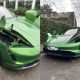 See How Thieves Butchered Porsche Taycan To Steal Its Pricey Headlights - autojosh