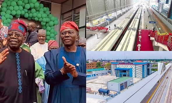 President Tinubu Commissions Lagos Red Line Infrastructure, To Carry 500,000 Passengers Per Day - autojosh