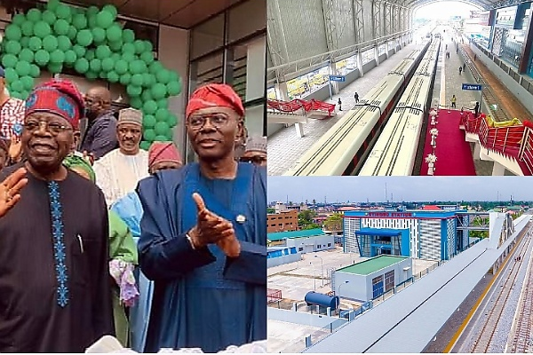 President Tinubu Commissions Lagos Red Line Infrastructure, To Carry 500,000 Passengers Per Day - autojosh