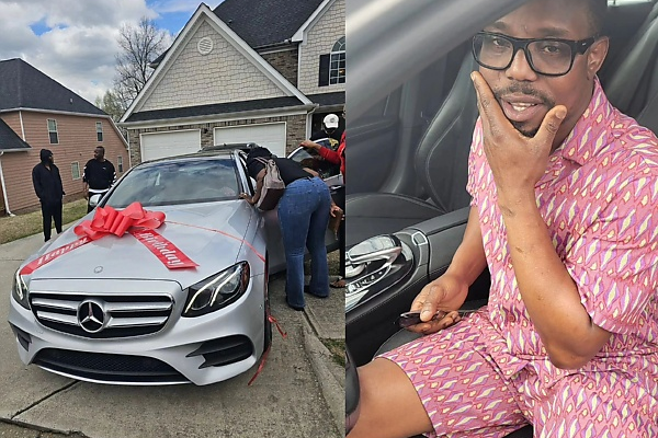 Comedian AY's Sister Gift Her Husband A Mercedes-Benz E-Class As 50th Birthday Gift - autojosh