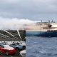 VW Sued Over Claim Porsche EV Battery Sparked Ship Fire That Sank With Thousands Of Cars On Board - autojosh