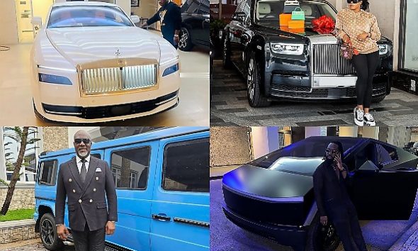 Davido's Rolls-Royce Spectre, Malivelihood Gift Wife Rolls-Royce Phantom, Dino Melaye’s G63 Limo, Timaya's Cybertruck, Nigerian News In April - autojosh