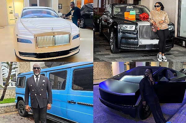 Davido's Rolls-Royce Spectre, Malivelihood Gift Wife Rolls-Royce Phantom, Dino Melaye’s G63 Limo, Timaya's Cybertruck, Nigerian News In April - autojosh