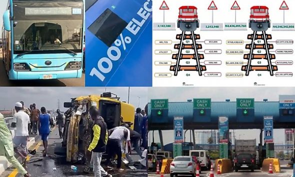 More Electric Buses To Join BRT Fleet, Rail Stats For 2023, Bus Crash On 3rd MB, Lagos-Calabar Coastal Highway Toll Gate, News In The Past Week - autojosh