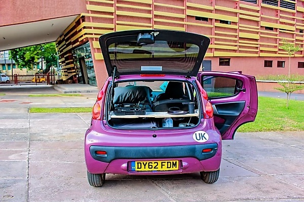 Lagos Receives Peugeot 107 Driven By Pelumi Nubi From London To Lagos - To Be Displayed At Museum - autojosh 