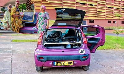 Lagos Receives Peugeot 107 Driven By Pelumi Nubi From London To Lagos - To Be Displayed At Museum - autojosh