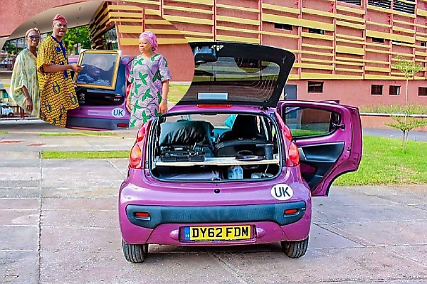Lagos Receives Peugeot 107 Driven By Pelumi Nubi From London To Lagos - To Be Displayed At Museum - autojosh