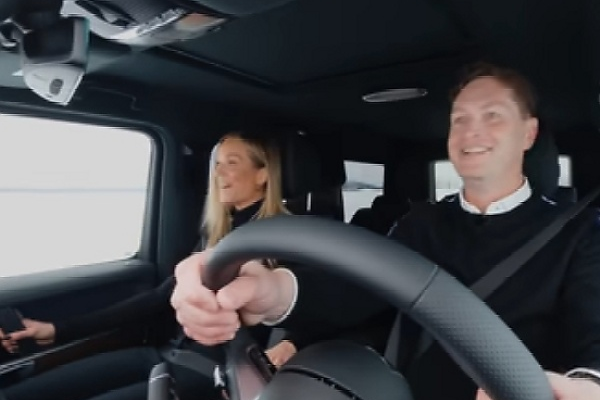 Watch Mercedes CEO Ola Kallenius Do “G-Turn”, Drift The Electric G-Class On Frozen Lake - autojosh 