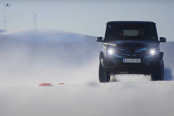 Watch Mercedes CEO Ola Kallenius Do “G-Turn”, Drift The Electric G-Class On Frozen Lake - autojosh 