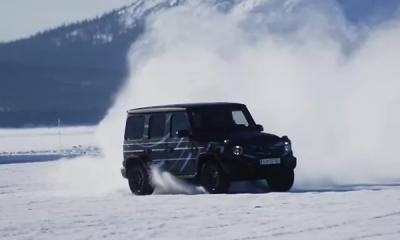 Watch Mercedes CEO Ola Kallenius Do “G-Turn”, Drift The Electric G-Class On Frozen Lake - autojosh