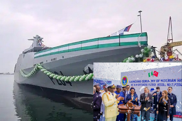 First Lady Oluremi Tinubu Launches 2 High Endurance Offshore Patrol Vessels In Turkey - autojosh