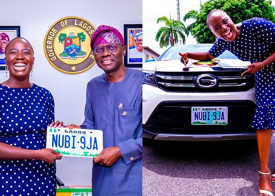 Gov Sanwo-Olu Honours London-Lagos Solo Car Driver, Pelumi Nubi With New Car, Apartment - autojosh
