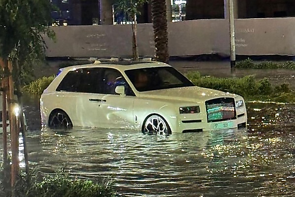 Today's Photos : Several Rolls-Royces Drowned In Dubai Flood - But Can They Be Fixed? - autojosh 