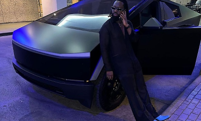 Timaya Shows Off His Tesla Cybertruck - Becomes The First Nigerian To Own The All-electric Truck - autojosh