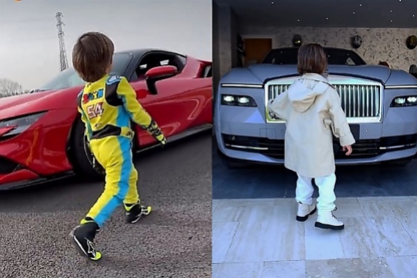 Watch A 3 Year Old Expertly Drive His Dad's Ferrari SF90, Rolls-Royce Spectre And A Mercedes Semi Truck - autojosh