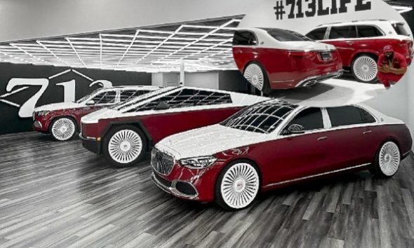Today's Photos : Two-toned Maybach S-Class, Tesla Cybertruck And Maybach GLS 600 On 26-inch Forgiato Wheels - autojosh