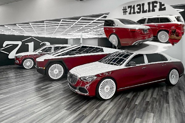 Today's Photos : Two-toned Maybach S-Class, Tesla Cybertruck And Maybach GLS 600 On 26-inch Forgiato Wheels - autojosh
